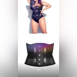 Chic Black Lace Bustier